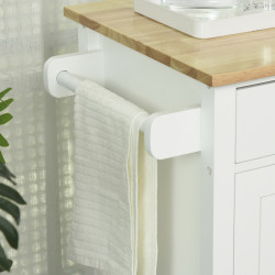 Сервировочная тележка Homcom 801-150WT (White/Natural) Thumb