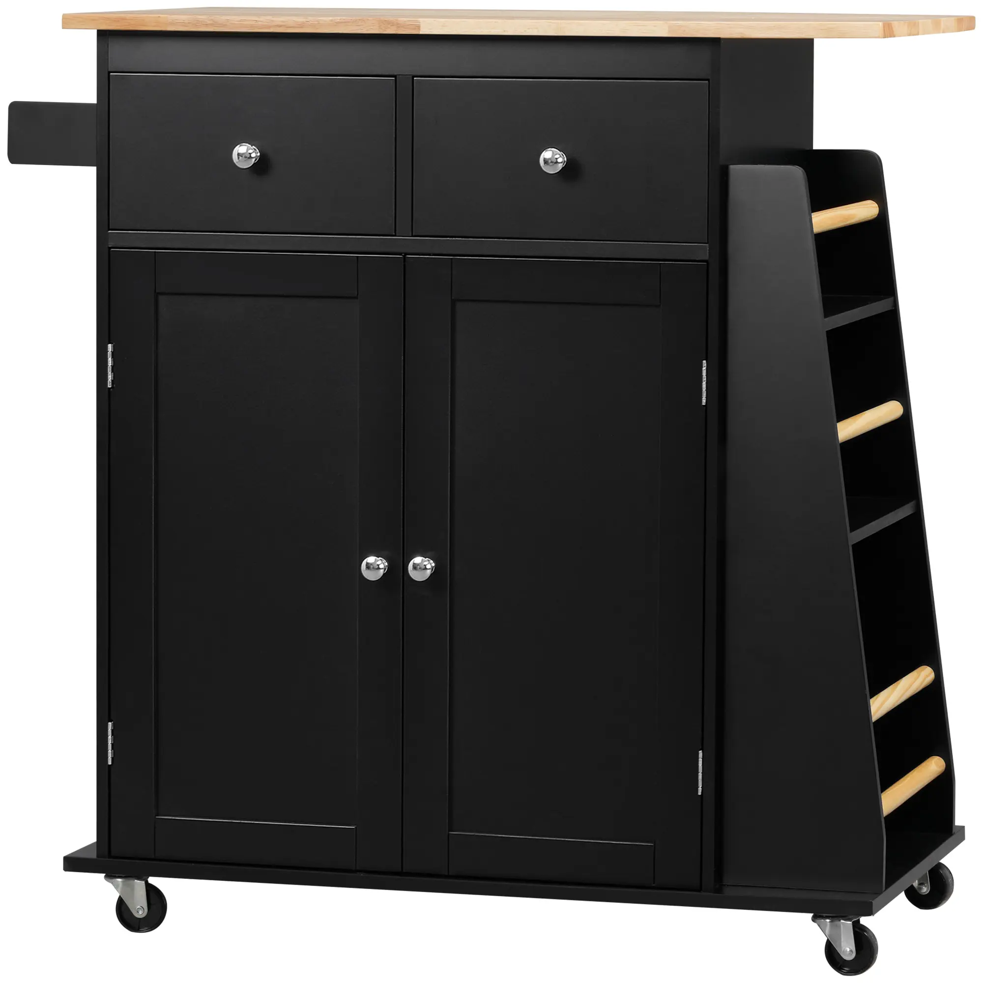 Сервировочная тележка Homcom 801-163V00BK (Black) - 3