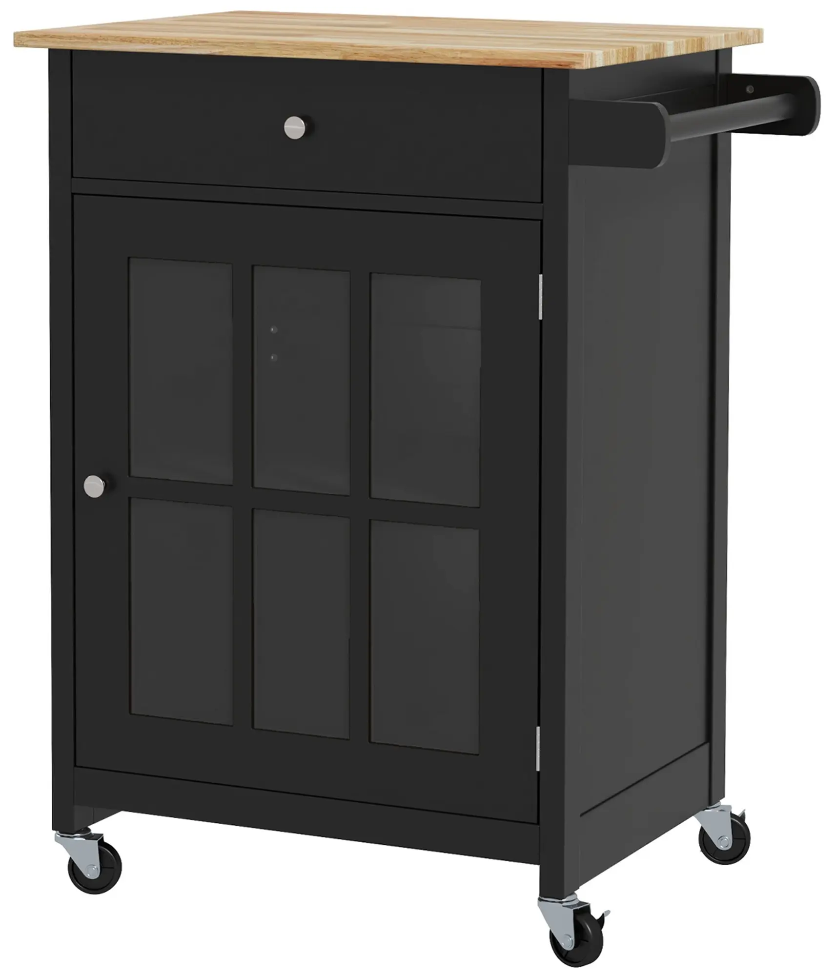 Сервировочная тележка Homcom 801-175V80BK (Black) - 2