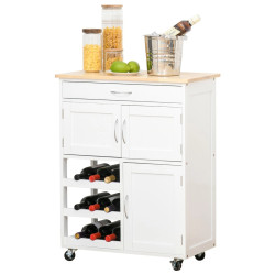 Сервировочная тележка Homcom 801-179 (White/Natural) Thumb