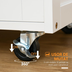 Сервировочная тележка Homcom 801-179 (White/Natural) Thumb