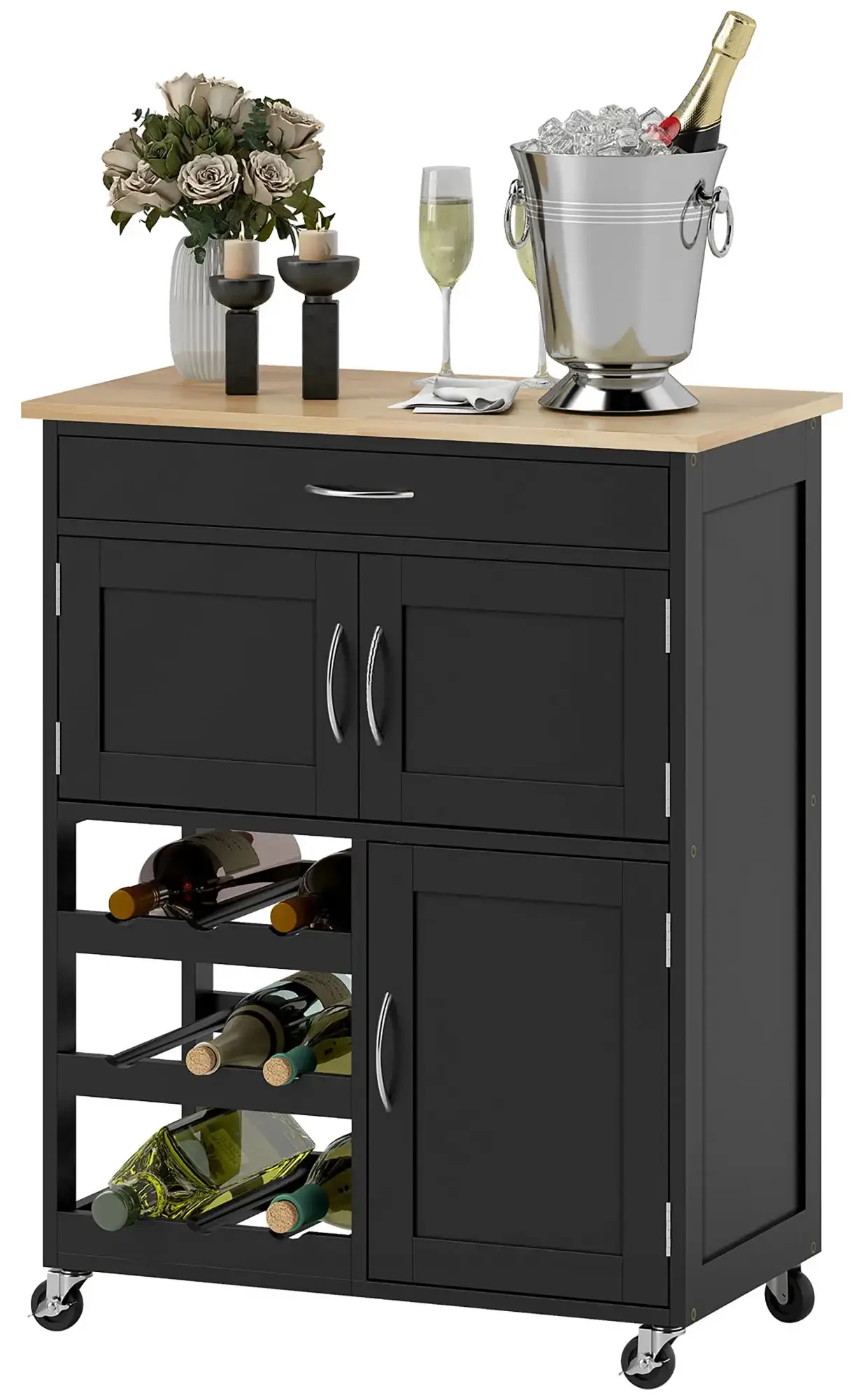 Сервировочная тележка Homcom 801-179V80BK (Black) - 3