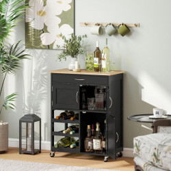 Сервировочная тележка Homcom 801-179V80BK (Black)