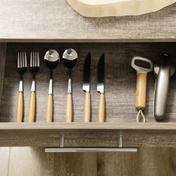 Сервировочная тележка Homcom 801-180 (Oak/Black) Thumb
