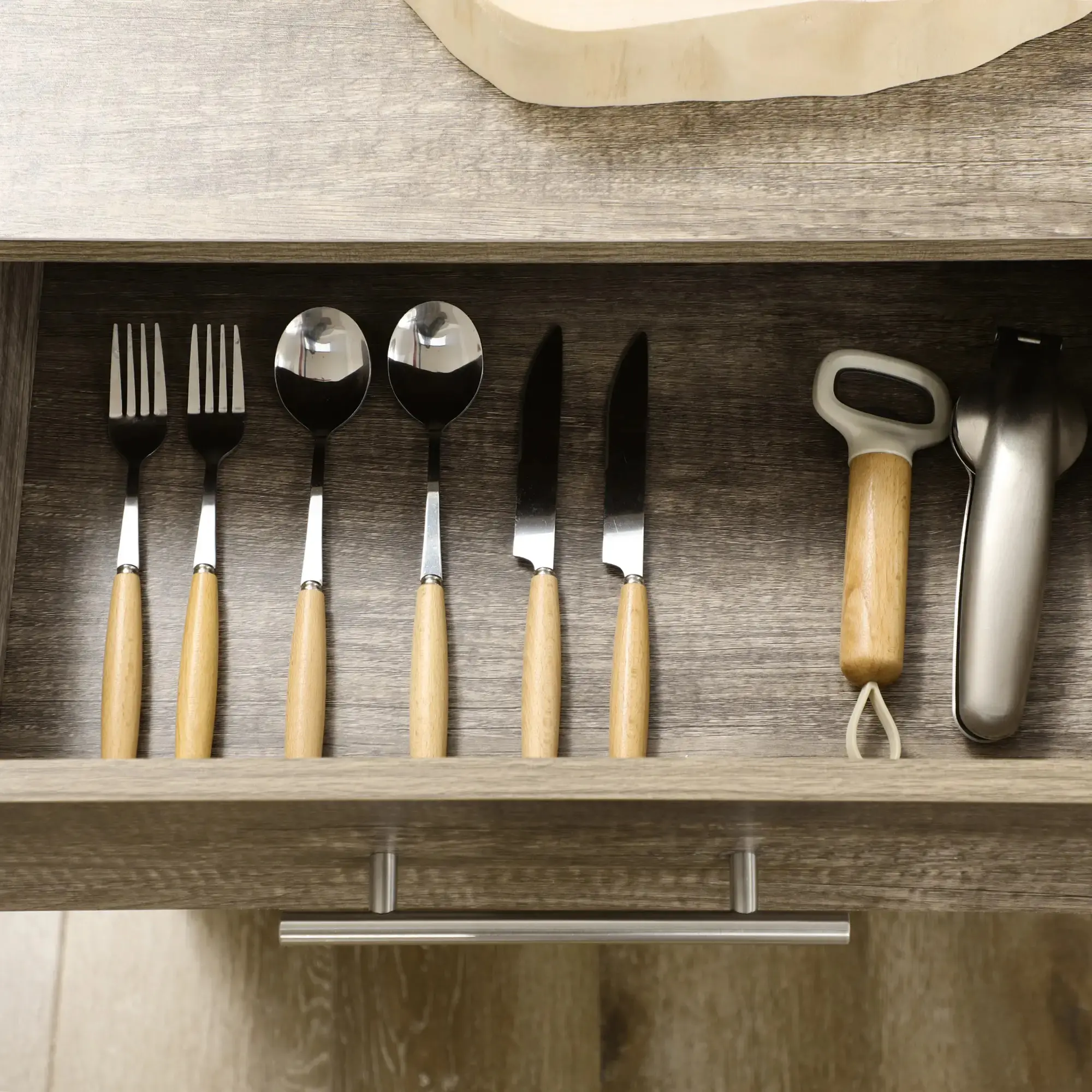 Сервировочная тележка Homcom 801-180 (Oak/Black) - 6