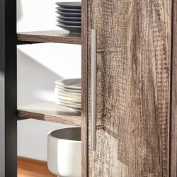 Сервировочная тележка Homcom 801-180 (Oak/Black) Thumb