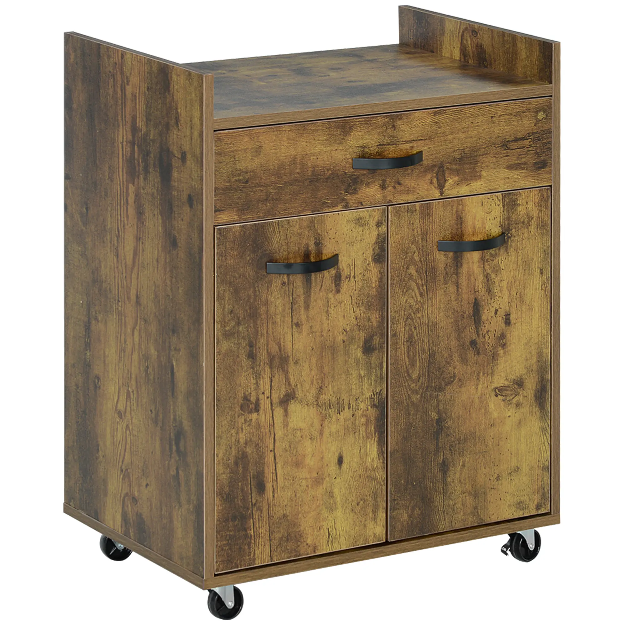 Сервировочная тележка Homcom 801-209V80RB (Rustic Brown) - 2