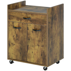 Сервировочная тележка Homcom 801-209V80RB (Rustic Brown) Thumb