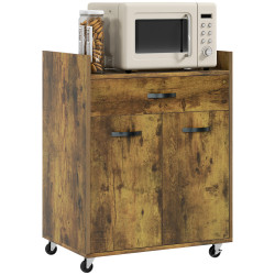 Сервировочная тележка Homcom 801-209V80RB (Rustic Brown) Thumb
