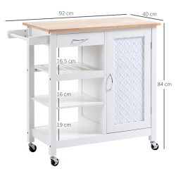 Сервировочная тележка Homcom 801-210 (White) Thumb