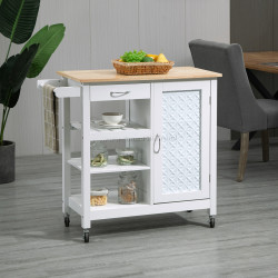 Сервировочная тележка Homcom 801-210 (White)