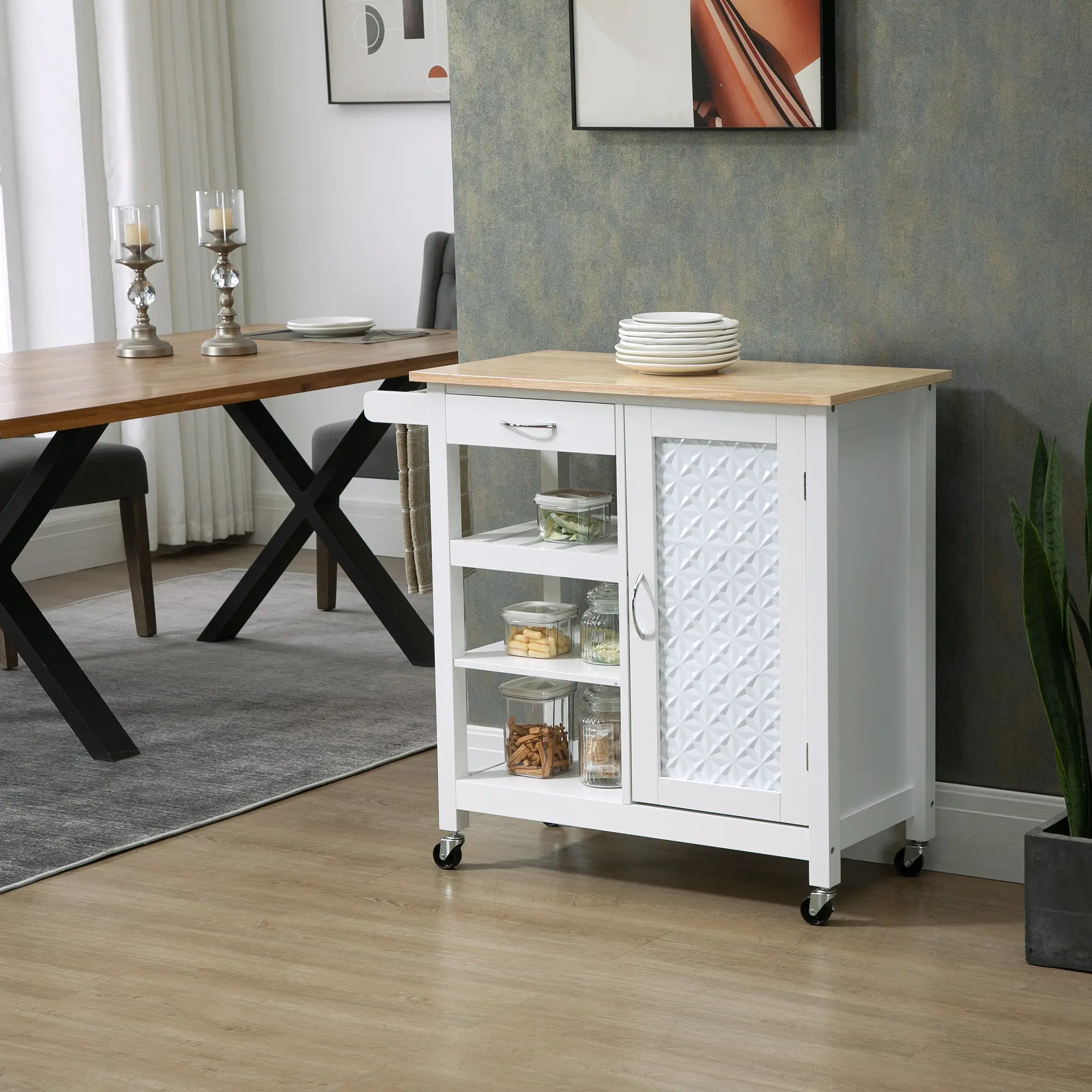 Сервировочная тележка Homcom 801-210 (White) - 7