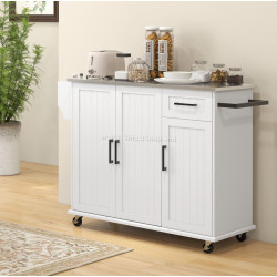 Сервировочная тележка Homcom 801-341V80WT (White/Silver) Thumb