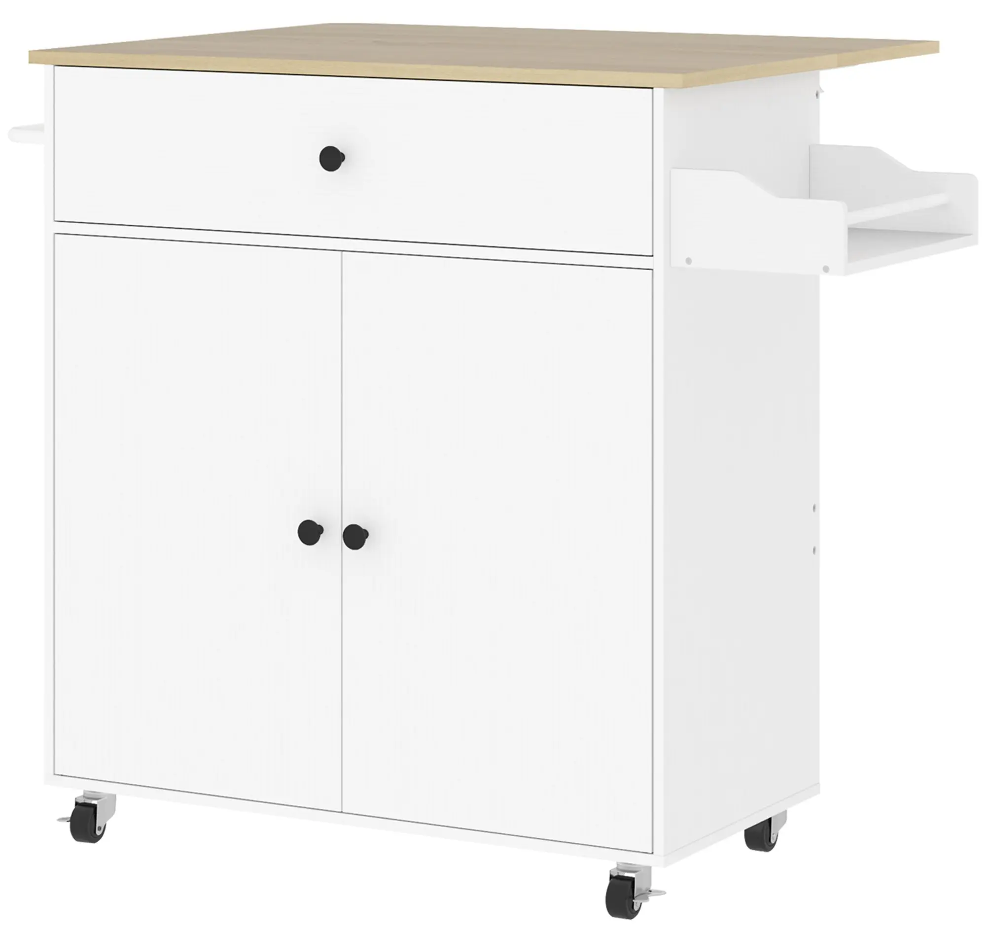 Сервировочная тележка Homcom 801-376V90WT (White/Oak) - 2