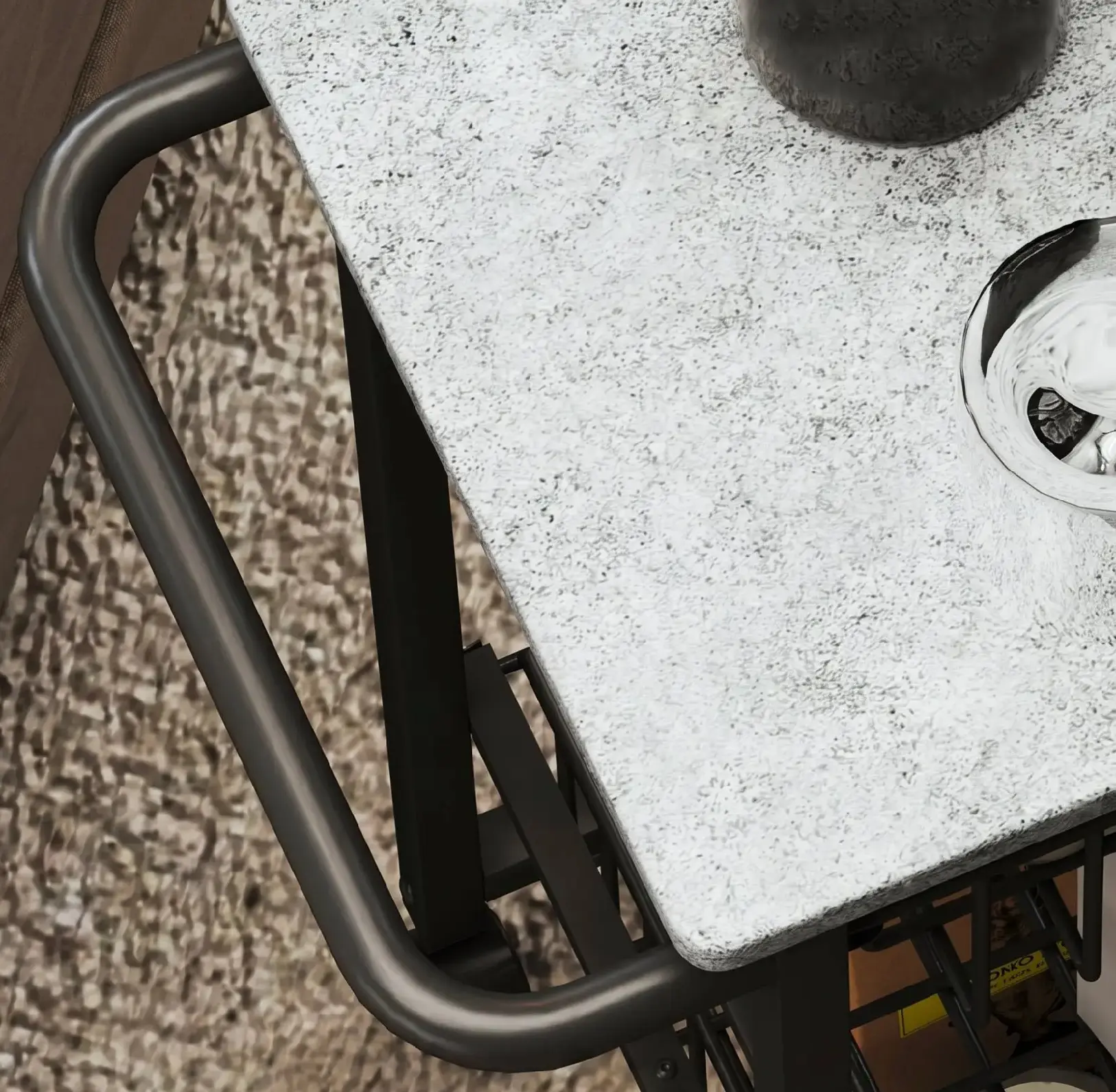 Сервировочная тележка Homcom 801-379V00LG (Black/Light Grey) - 6