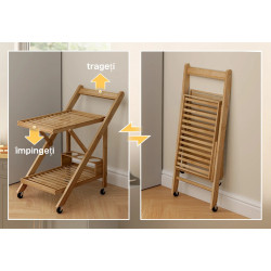 Сервировочная тележка Homcom 801-383V00ND (Natural) Thumb