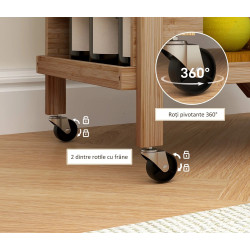 Сервировочная тележка Homcom 801-383V00ND (Natural) Thumb