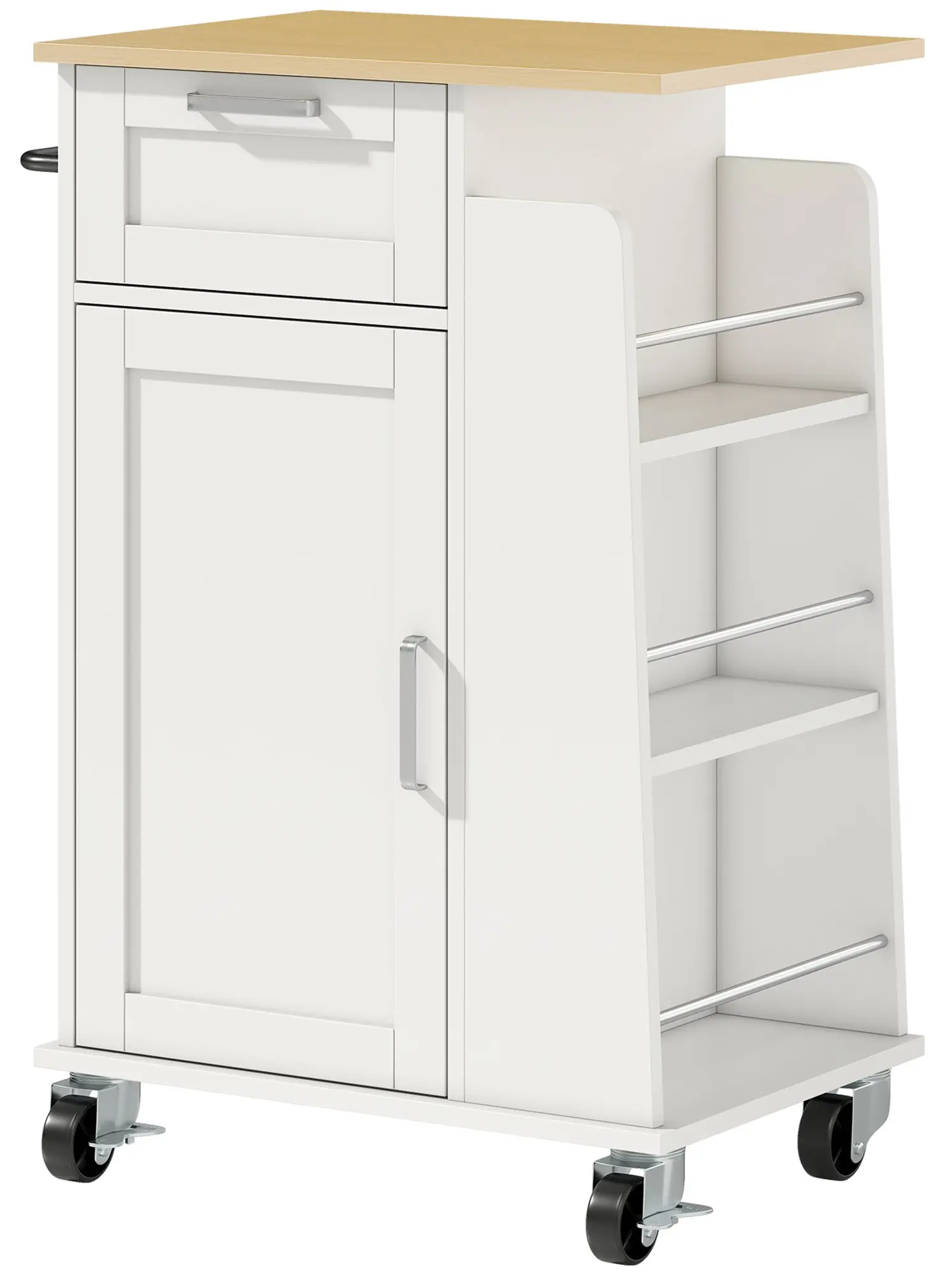 Сервировочная тележка Homcom 801-415V00WT (White) - 2