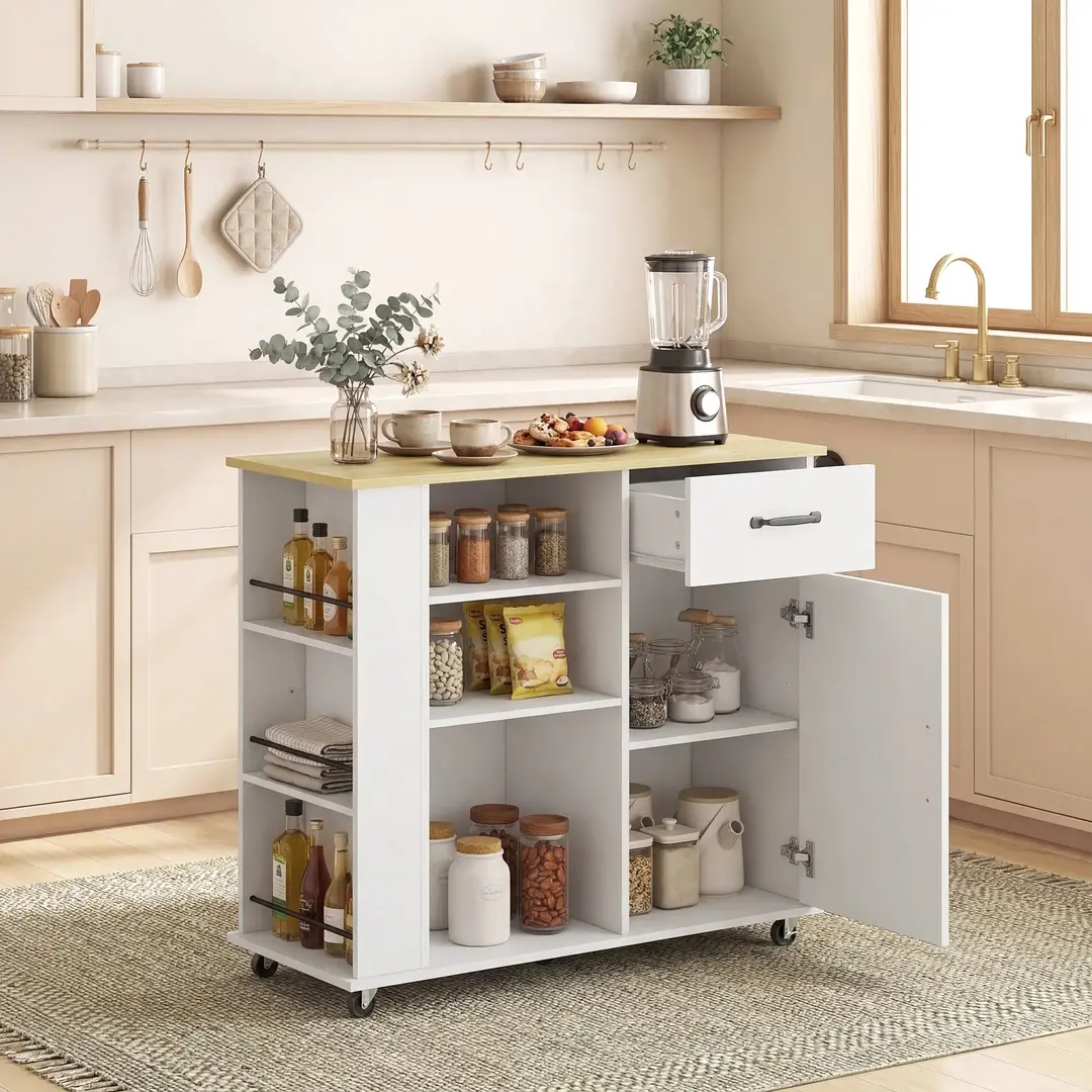 Carucior de servire Homcom 801-445V80WT (White)