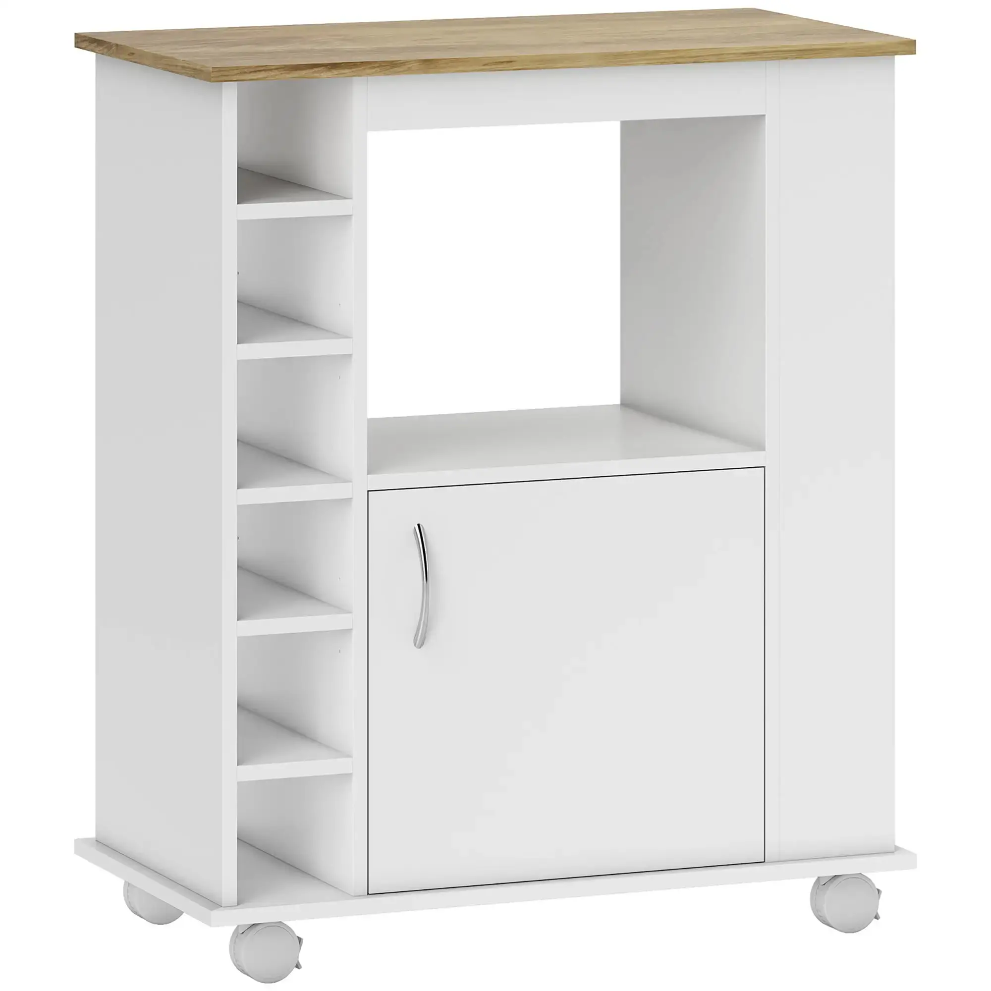 Carucior de servire Homcom 838-324V00WT (White) - 4
