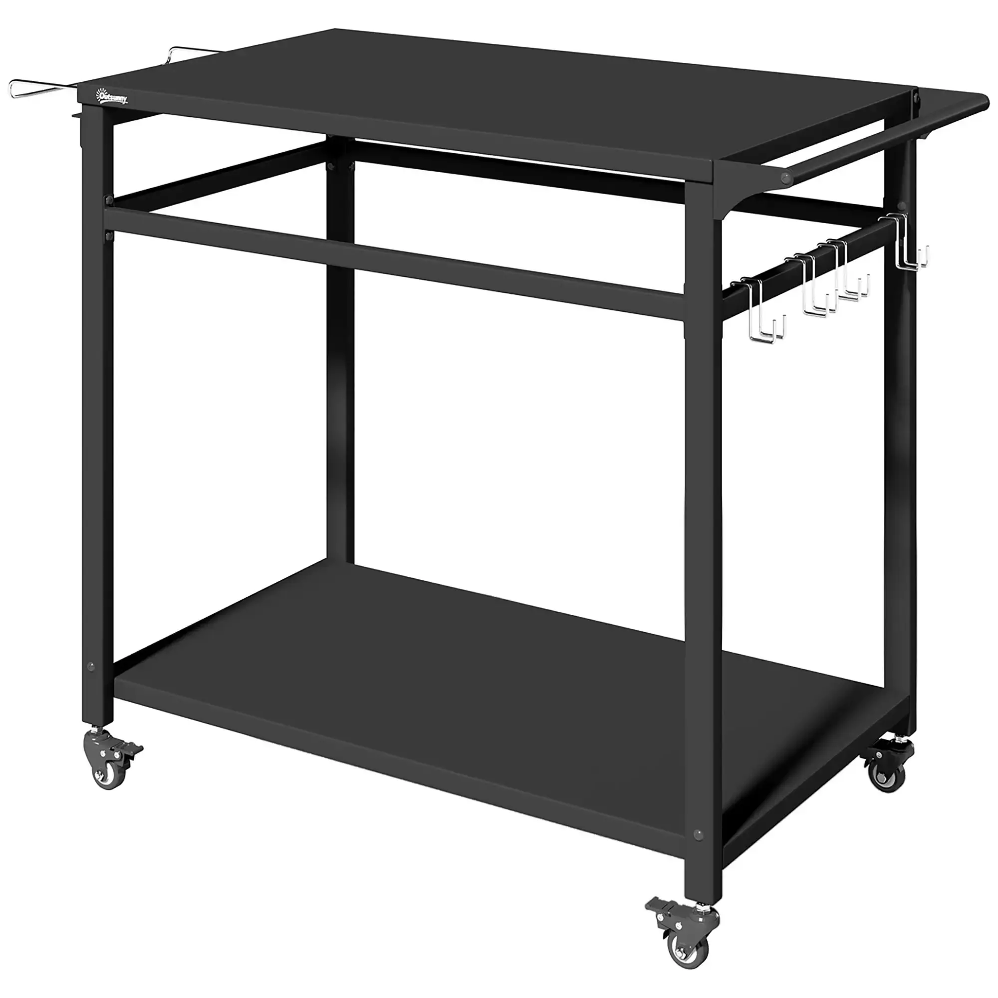 Сервировочная тележка Outsunny 846-253V00BK (Black) - 2