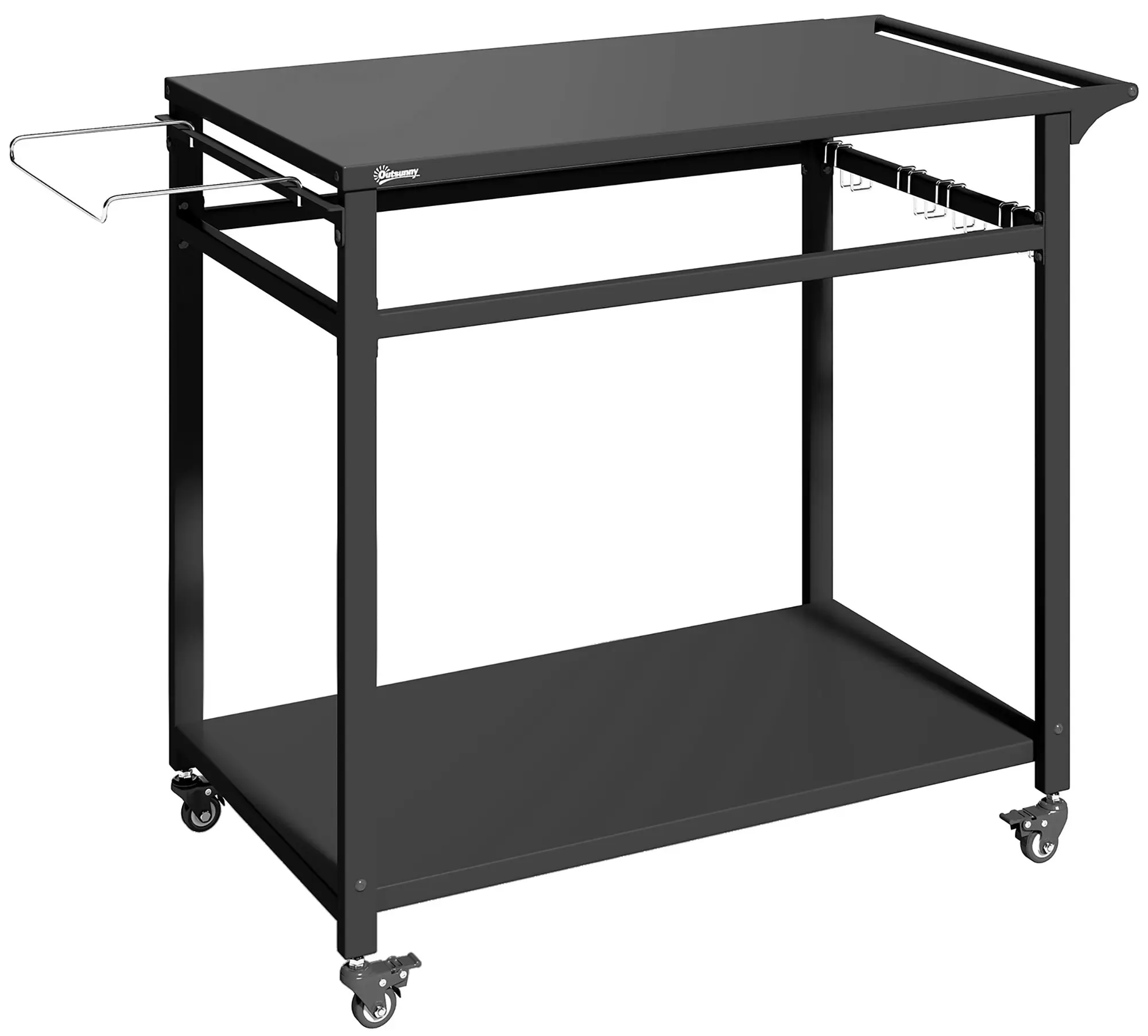 Сервировочная тележка Outsunny 846-253V00BK (Black) - 3