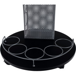 Стол сервировочный Tempo Kondela Aladar New (Black/Silver) Thumb