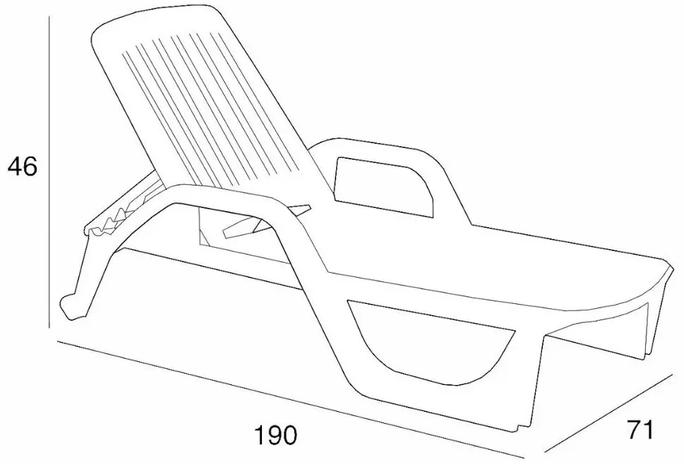 Шезлонг Bica Zanzibar (Green)