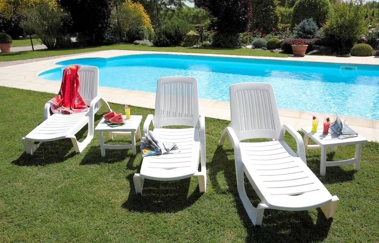 Sezlong Bica Zanzibar (White)