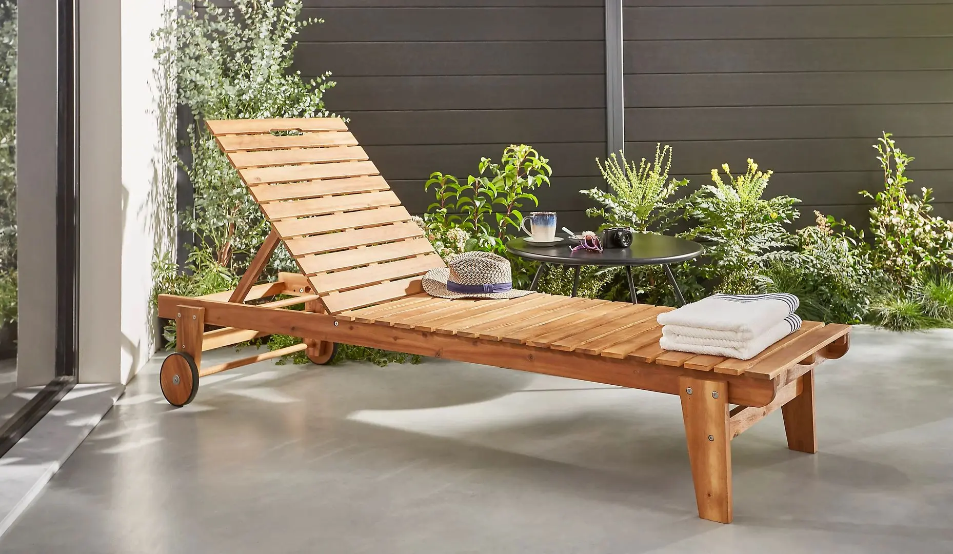 Шезлонг Blooma Denia FL01 (Acacia Wood) - 2