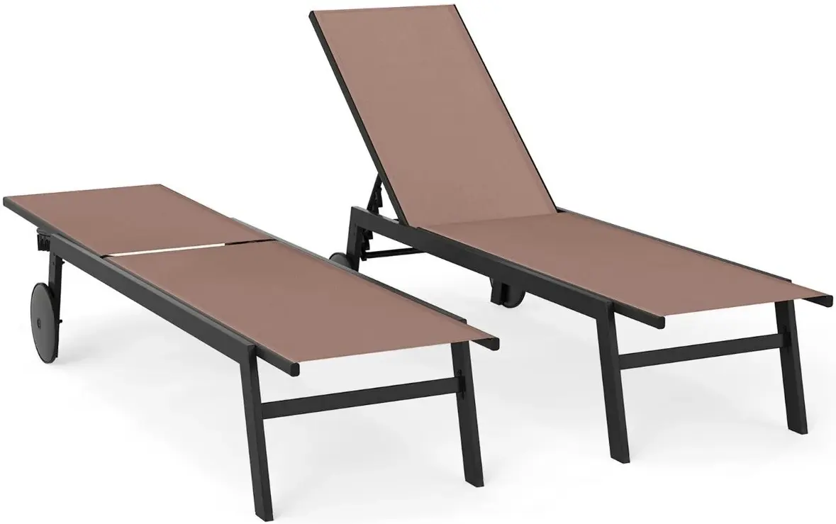 Комплект шезлонгов NP12860CF-2 (Brown) - 2