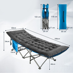 Saltea pentru sezlong Costway NP11320HS (Grey) Thumb