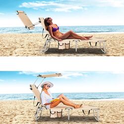 Sezlong Costway NP10027SA (Beige) Thumb