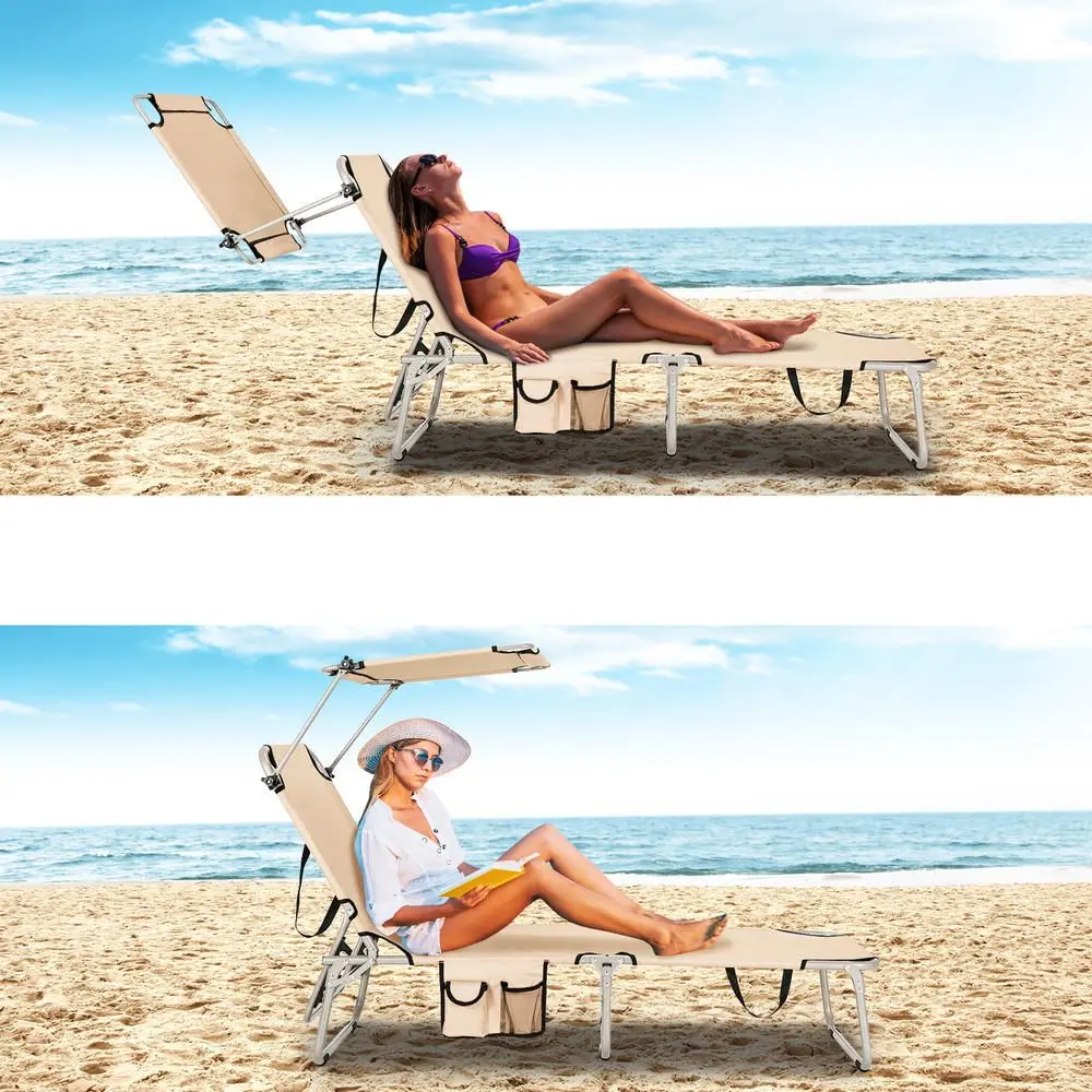 Sezlong Costway NP10027SA (Beige)