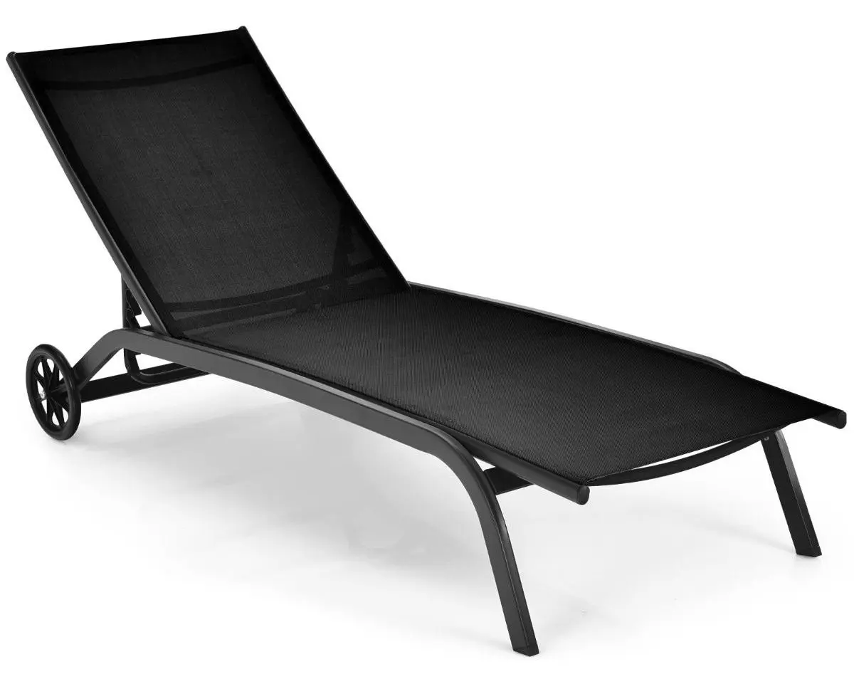 Sezlong Costway NP10206BK (Black)