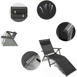 Шезлонг Costway NP10399 (Gray) Thumb