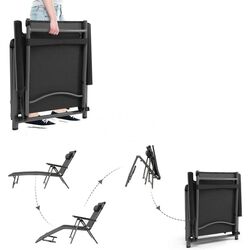 Шезлонг Costway NP10399 (Gray) Thumb