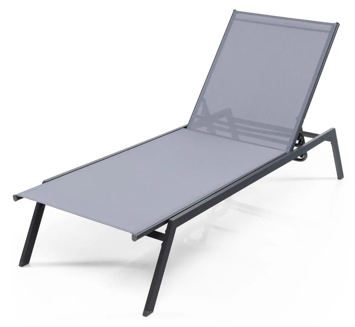 Шезлонг Costway NP10409 (Grey)