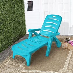 Sezlong Costway NP10819TU (Blue)