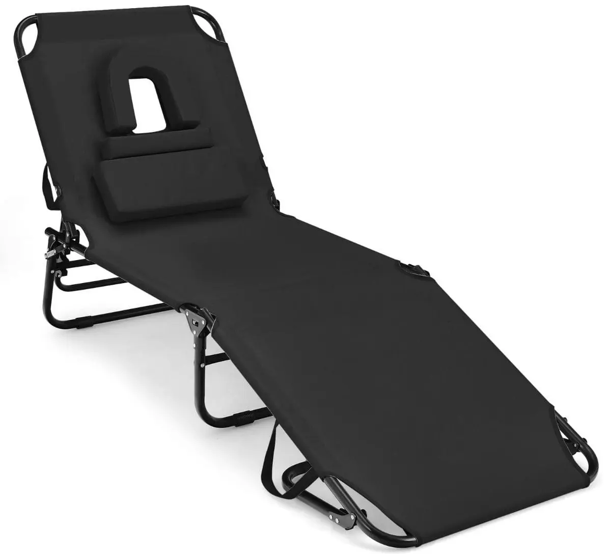 Sezlong Costway NP10947DK (Black)