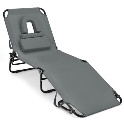 Sezlong Costway NP10947GR (Grey) Thumb