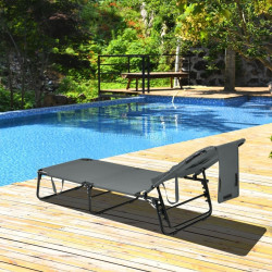 Sezlong Costway NP10947GR (Grey)