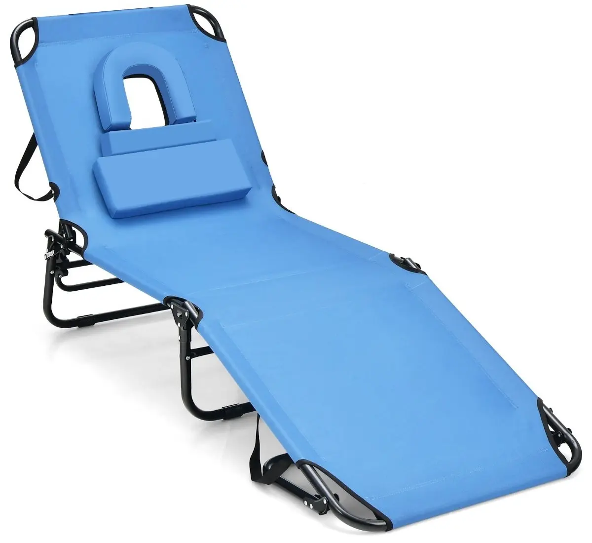 Шезлонг Costway NP10947NY (Blue)