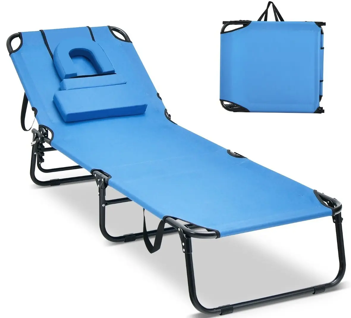 Шезлонг Costway NP10947NY (Blue)