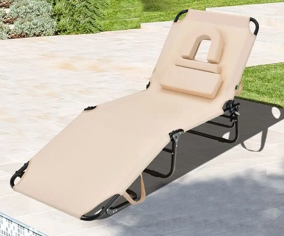 Sezlong Costway NP10947SA (Beige)