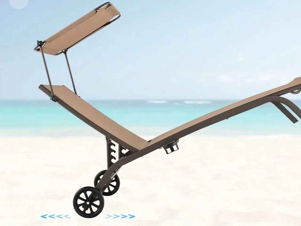 Sezlong Costway NP10997CF (Brown)