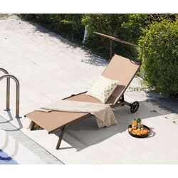 Sezlong Costway NP10997CF (Brown)