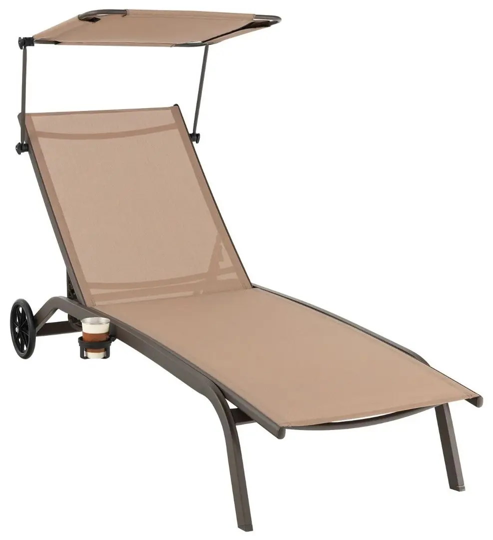 Sezlong Costway NP10997CF (Brown)