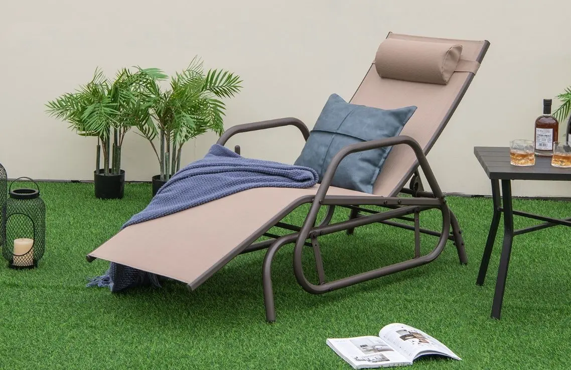 Sezlong Costway NP11031CF (Brown)