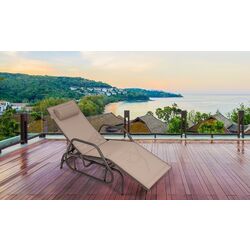 Sezlong Costway NP11031CF (Brown)